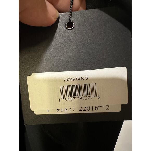 Ieena Mac Duggal Black Faux Wrap Sleeveless Flowy Midi Dress Sz Small NWT #70099 - Picture 8 of 15